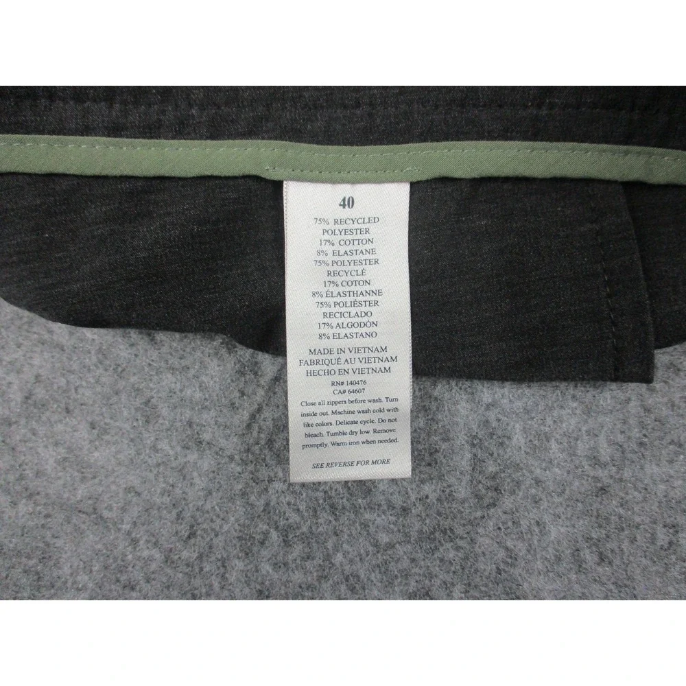 Faherty Shorts Mens 40 Gray Chino Casual Travel Flat Front‎ Drawstring Outdoors
